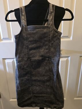 Art Class Acid-Washed Black Denim Dress Size 10/12